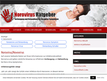 Tablet Screenshot of norovirus-ratgeber.de